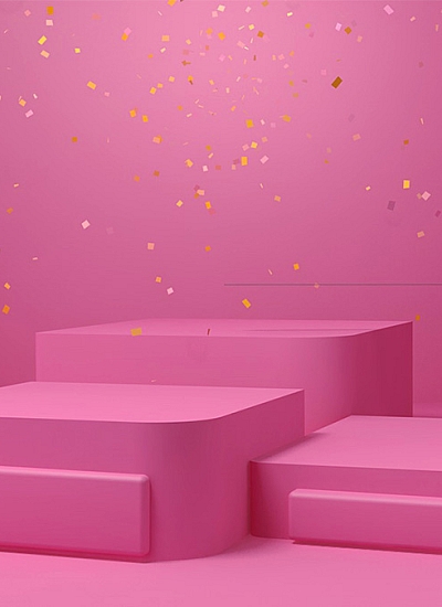 C4D00014粉色窗帘电商场景C4D模型含工程文件